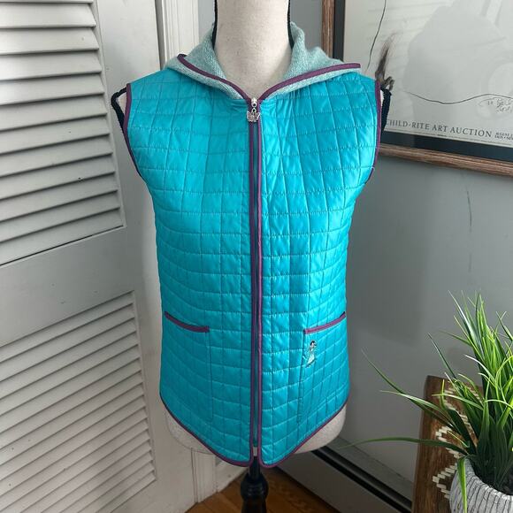 MICMAC PARIS Womens Vest Lightweight Hooded Full Zip Outdoor Casual Preppy SMALL - Picture 2 of 13